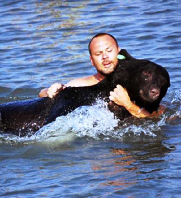 humans saving animals