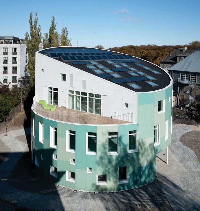 Green Building: green lighthouse, Denmark