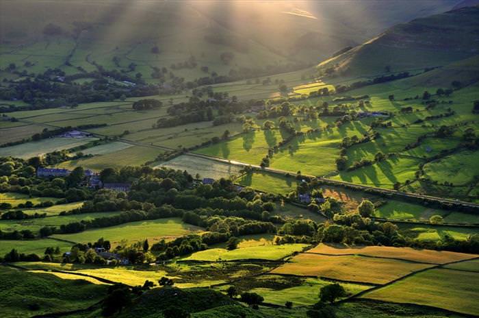 beautiful places in the UK Edale, Derbyshire