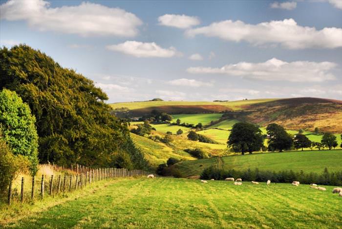 beautiful places in the UK Shropshire Hills