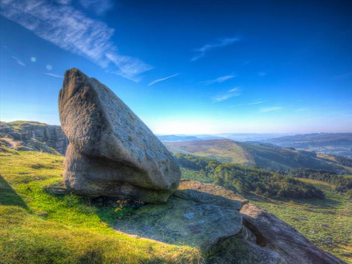 beautiful places in the UK Stanage Edge, Peak District