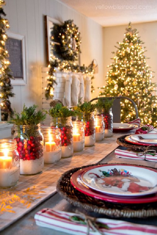 christmas table settings