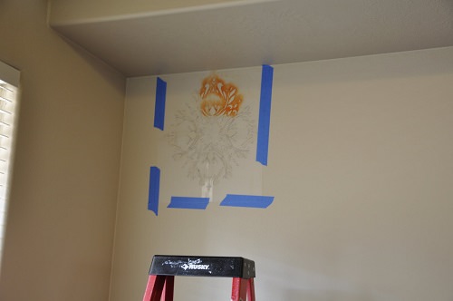 DIY wall stencil