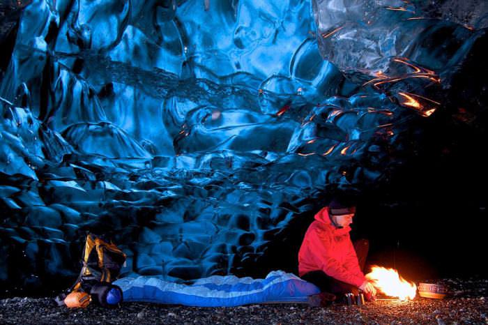Iceland ice cave