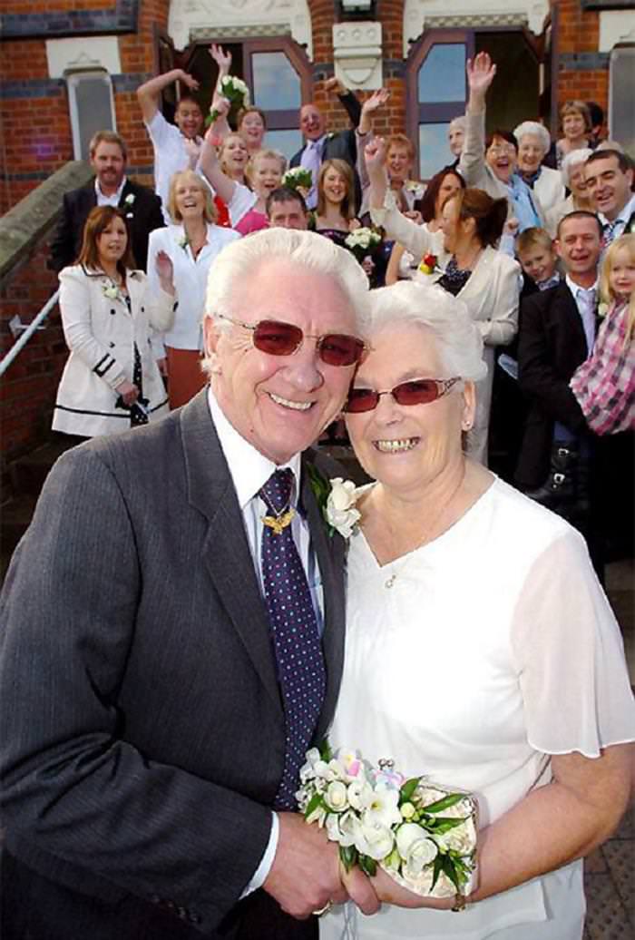 Elderly Wedding Couples