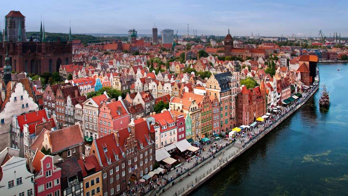 Poland Gdańsk at day time 