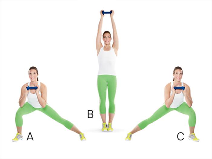 Metabolism Booster  The Side Lunge with Overhead Press