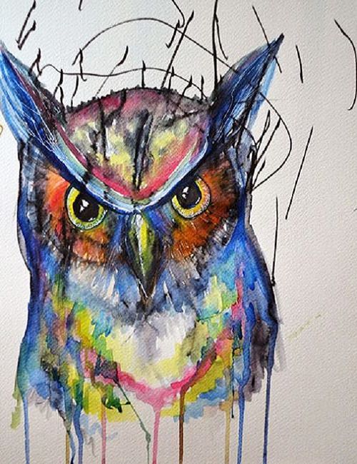 The Great Owl Painting