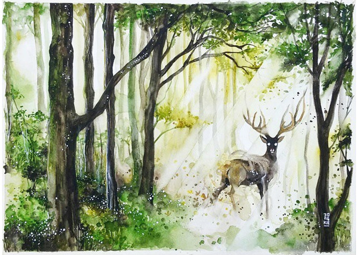 Animal Watercolor Art