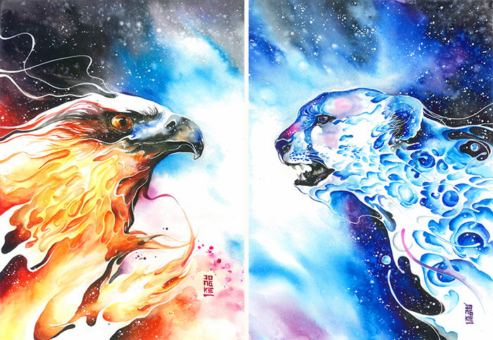 Animal Watercolor Art