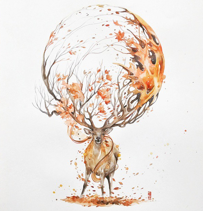 Animal Watercolor Art