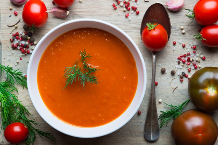 tomato, turmeric, black pepper, soup, inflammation, cancer, health