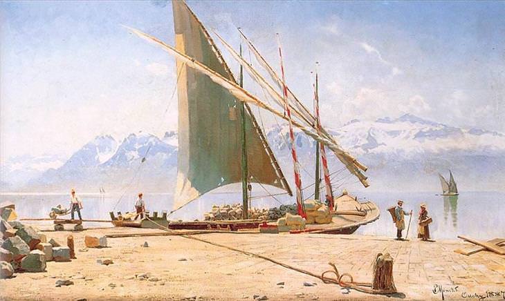 Peder Mørk Mønsted, paintings