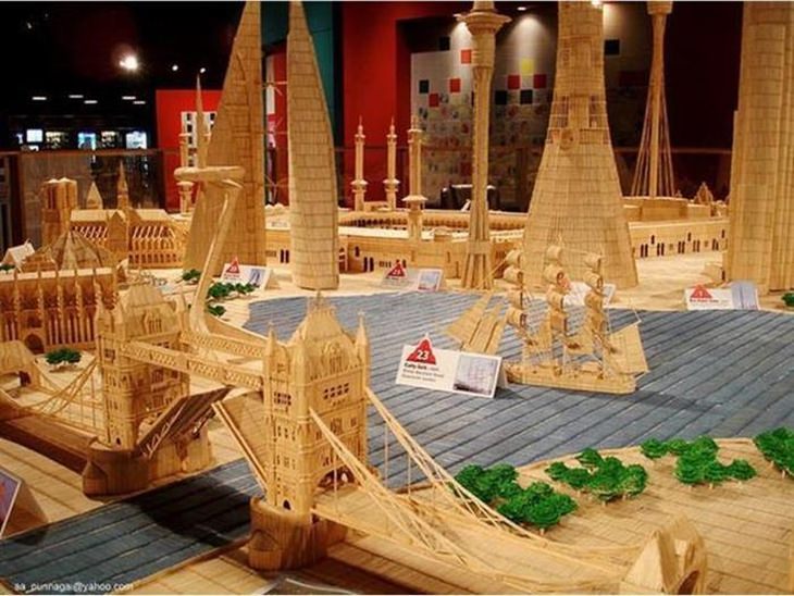 Incredible Toothpick Art by Stan Munro