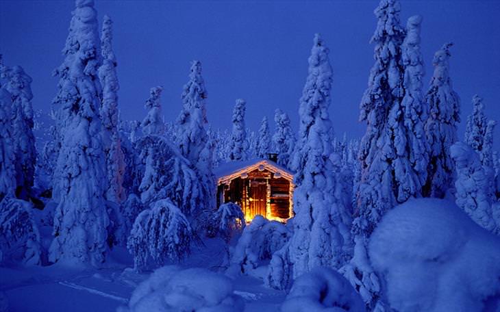 Lapland, beautiful, snow, winter