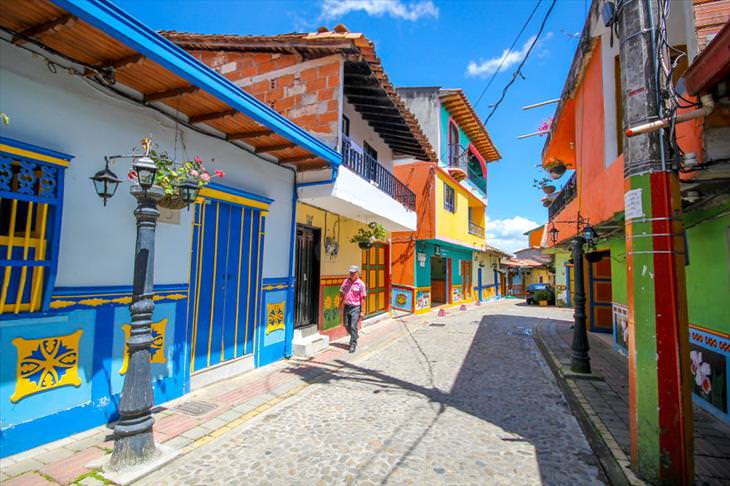 Guatape, colorful town, Colombia, beautiful