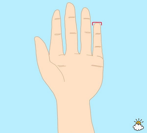 personality test - square pinky finger
