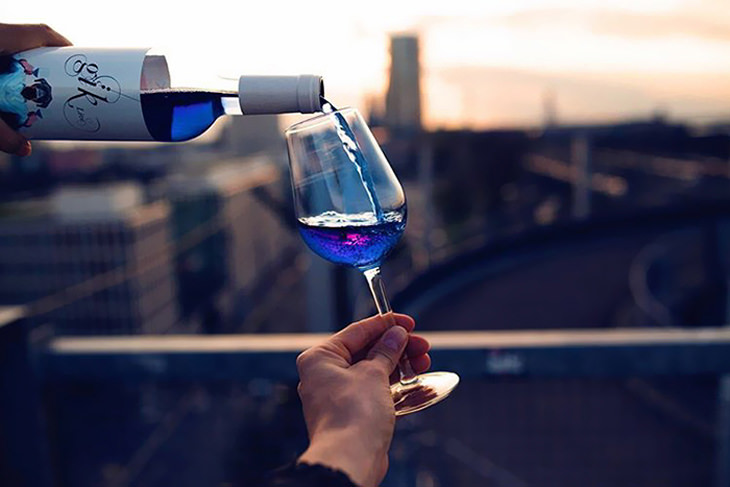 Spanish Company Begins Producing Blue Wine