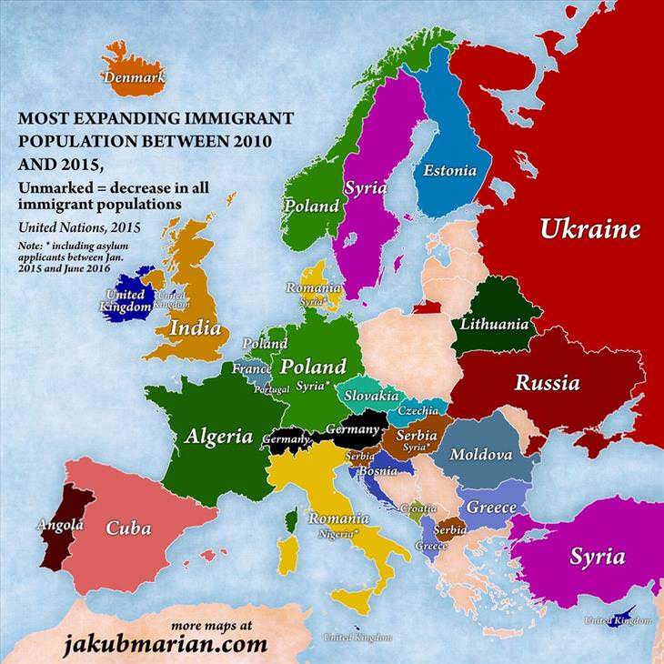 4 Maps Showing the Effects of European Immigration