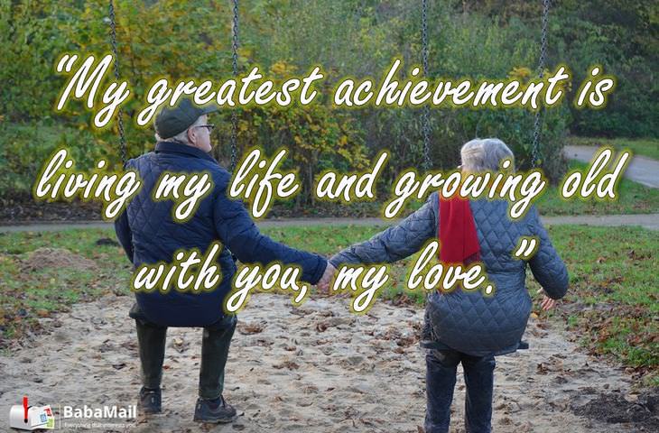 achievement, love, wife, old