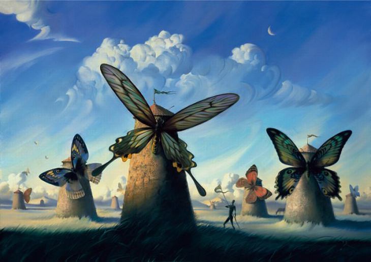 Vladimir Kush's Otherworldly Surreal Paintings