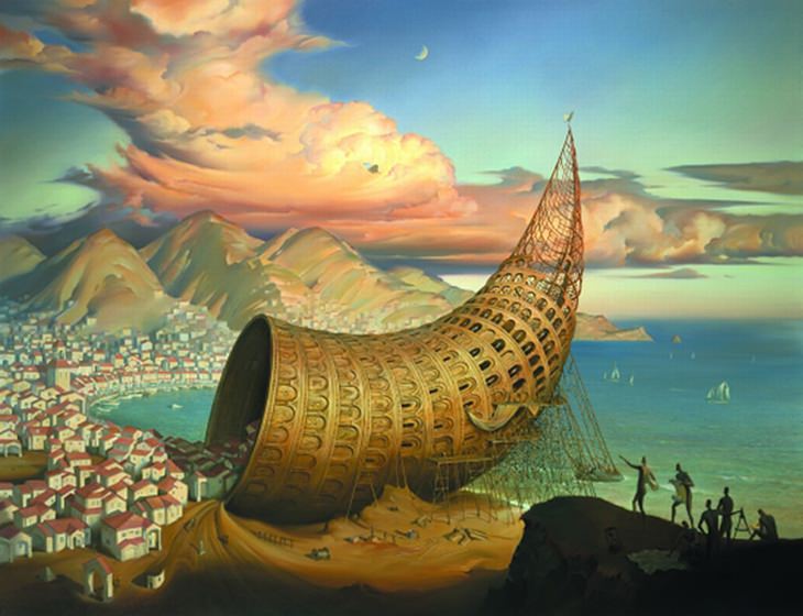 Vladimir Kush's Otherworldly Surreal Paintings