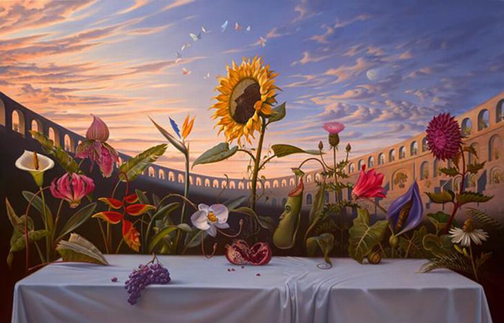 Vladimir Kush's Otherworldly Surreal Paintings