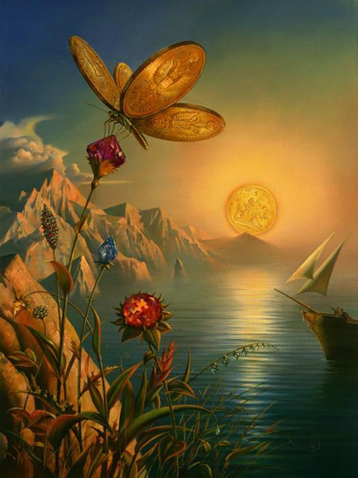 Vladimir Kush's Otherworldly Surreal Paintings