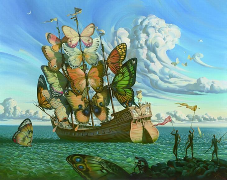 Vladimir Kush's Otherworldly Surreal Paintings