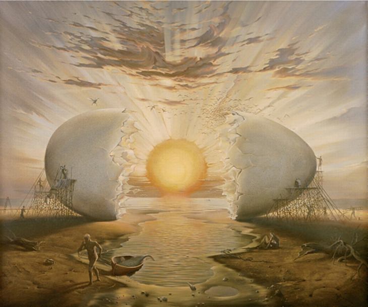 Vladimir Kush's Otherworldly Surreal Paintings