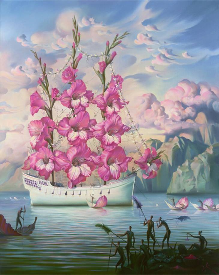 Vladimir Kush's Otherworldly Surreal Paintings