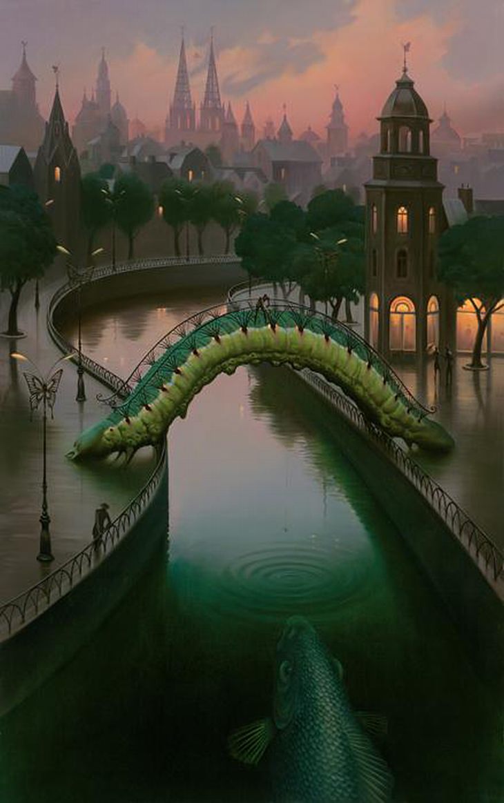 Vladimir Kush's Otherworldly Surreal Paintings