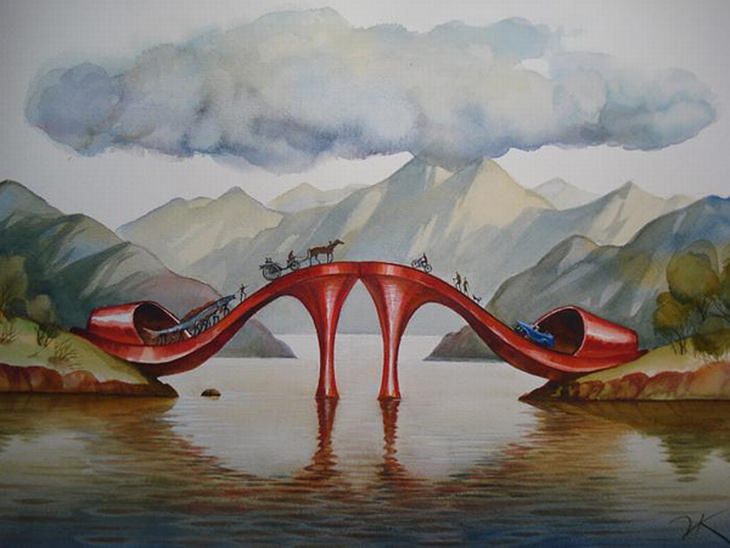 Vladimir Kush's Otherworldly Surreal Paintings