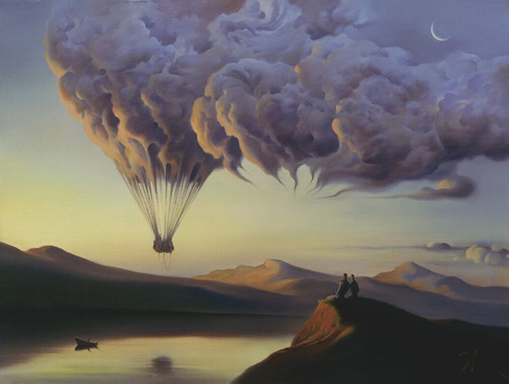 Vladimir Kush's Otherworldly Surreal Paintings