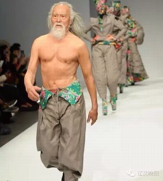 old man, 80, model
