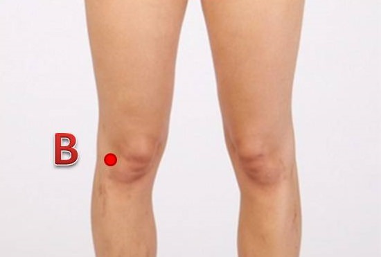 knee acupressure points