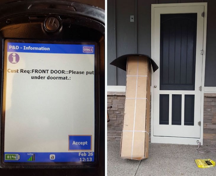 delivery fails, hilarious