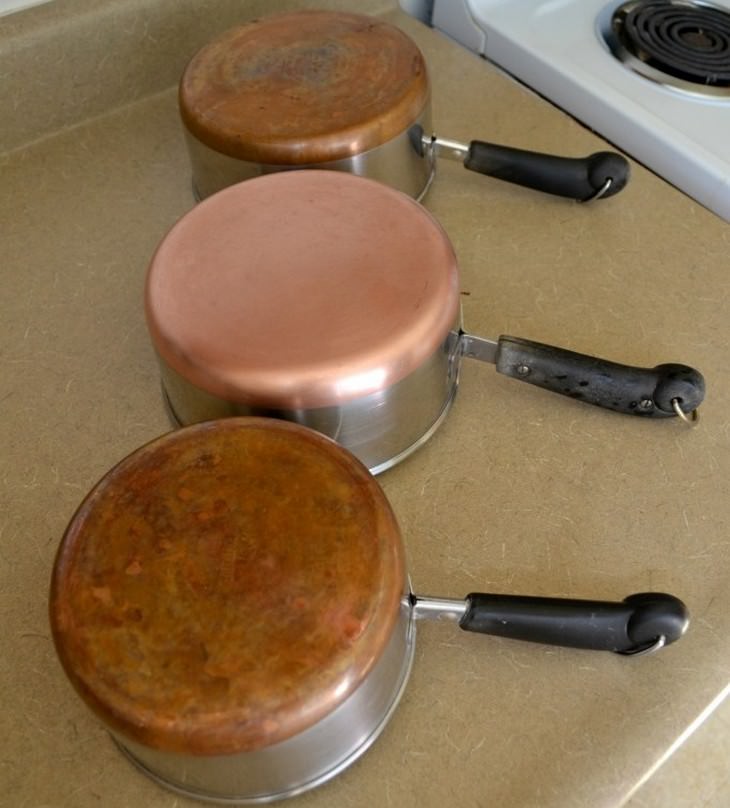 copper pot, cleaning tip