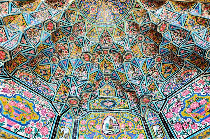 mosque, Iran, beautiful, colorful