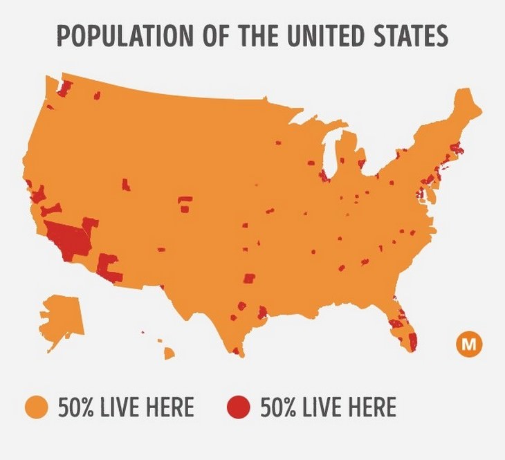 10 Fascinating Maps: Where Do Most of Us Live?