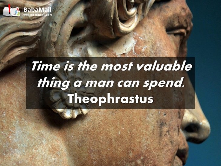 Theophrastus - Time is the most valuable thing a man can spend.