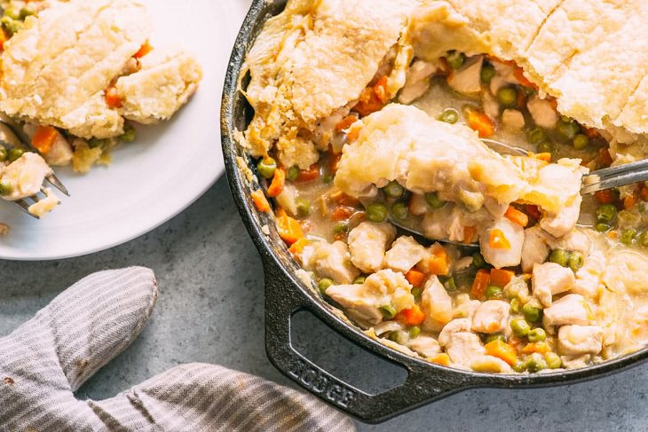 Recipe - chicken Pot Pie - 30 minutes