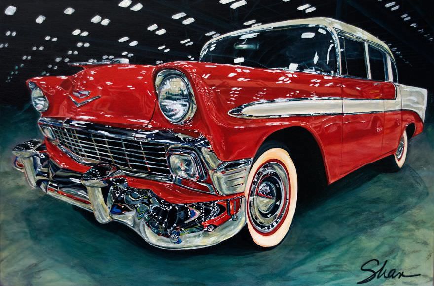Vintage Car Paintings