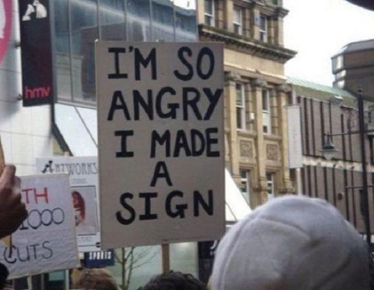 Funny - Protest - Signs