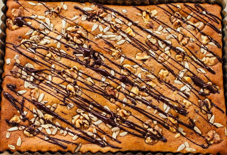 Recipe - Nutty- Banana - Sheet Cake