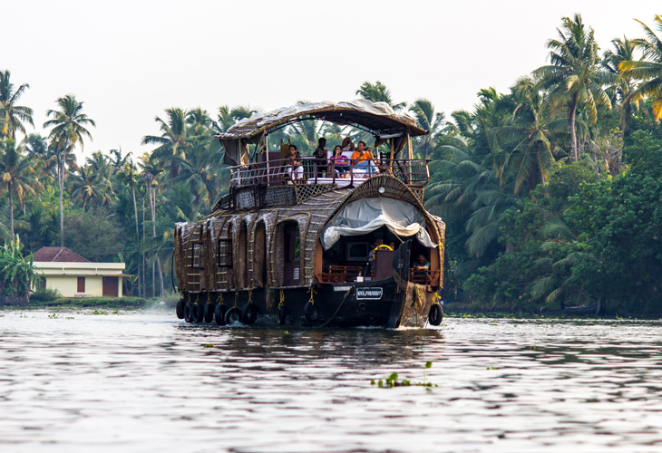 unique modes of transport: Kerala House Boat