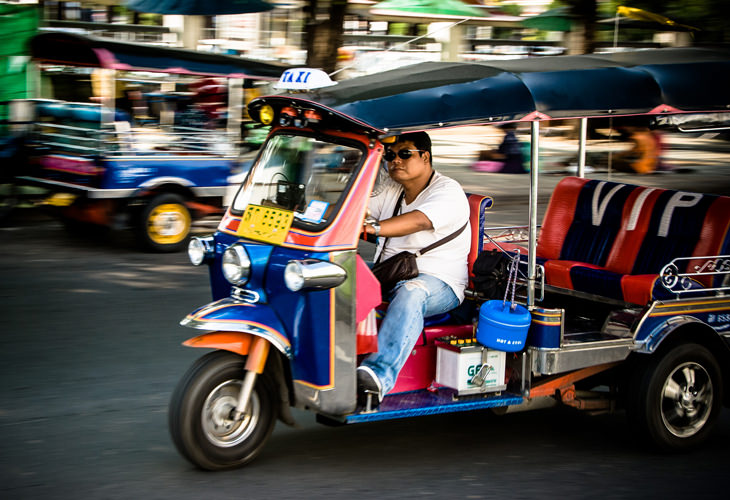 unique modes of transport: Tuk-tuk