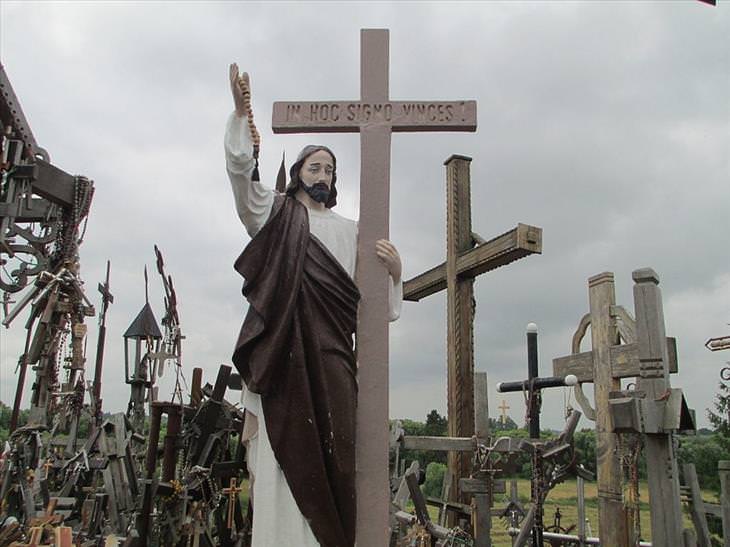Lithuania, hill of crosses, travel, Christian