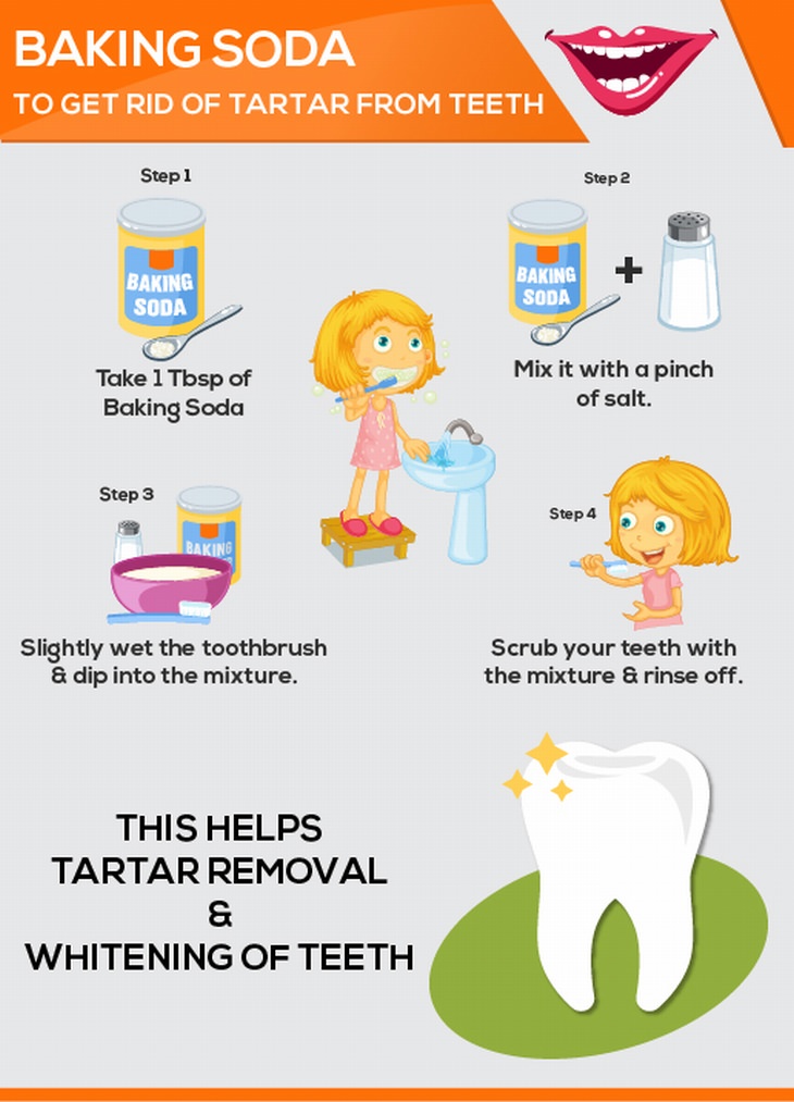 how to remove tartar using baking soda