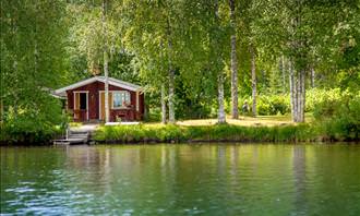 cabin by the lake